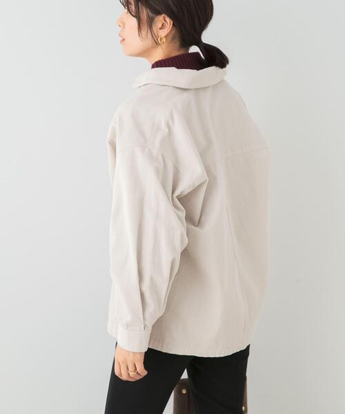 F by ROSSO（エフバイロッソ）の「F by ROSSO　コーデュロイシャツジャケット（その他アウター・レディース・ネイビー/ホワイト系その他・FREE）」の18枚目の写真