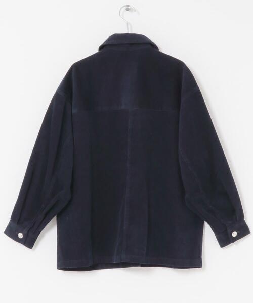 F by ROSSO（エフバイロッソ）の「F by ROSSO　コーデュロイシャツジャケット（その他アウター・レディース・ネイビー/ホワイト系その他・FREE）」の13枚目の写真