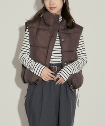 H.TOKYO（エイチトウキョウ）の「スクエア型キルティング ハイネック短丈ダウンベスト（ダウンベスト）」