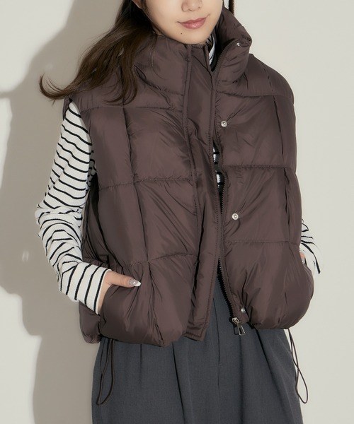 ニットドッキング ダウンベスト新品✨(kusukusu) ニットドッキング ダウンベスト新品✨(kusukusu)｜ニットドッキング