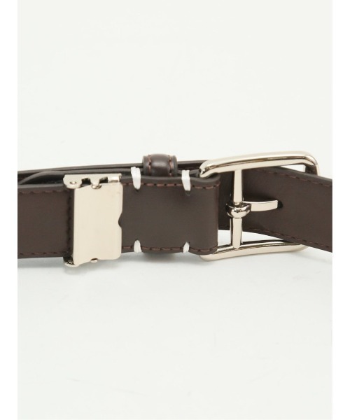 TAKA-Q（タカキュー）の「【表牛革】タカキュー シングルピンベルト（ベルト・メンズ・ダークウッド/ブラック・FREE）」の6枚目の写真