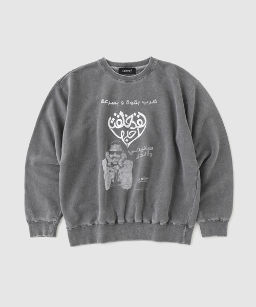 Lamrof(ラムロフ)の「LAMROF / ラムロフ BLIND GENIUS SWEAT(スウェット・メンズ・ホワイト/ブラウン/ブラック・2/1)」の1枚目の写真