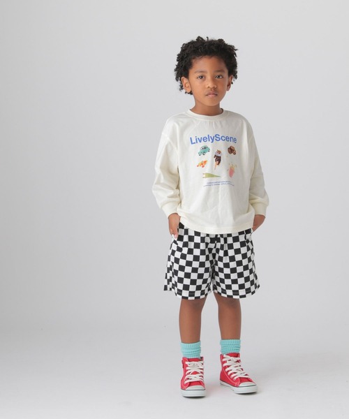 GLOBAL WORK(グローバルワーク)の「ヘビロッTEEプリント長袖/T/587897(Tシャツ/カットソー・キッズ・ホワイト/チャコールグレー/オフホワイト/ブルー/パープル系その他/グリーン系その他4・110cm/100cm/120cm)」の17枚目の写真