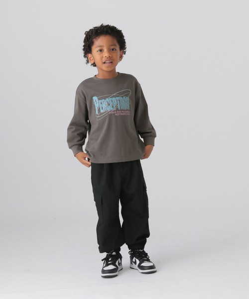 GLOBAL WORK(グローバルワーク)の「ヘビロッTEEプリント長袖/T/587897(Tシャツ/カットソー・キッズ・ホワイト/チャコールグレー/オフホワイト/ブルー/パープル系その他/グリーン系その他4・110cm/100cm/120cm)」の21枚目の写真