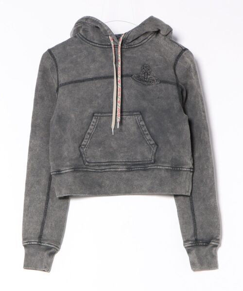 人気カラー【美品】ヴィヴィアン ワインステインキャット裏毛フーディー オーブ刺繍 Vivienne Westwood（ヴィヴィアンウエストウッド）の「ワイン