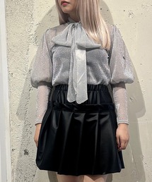 MILK（ミルク）の「ラメ Ribbon トップス（シャツ/ブラウス）」