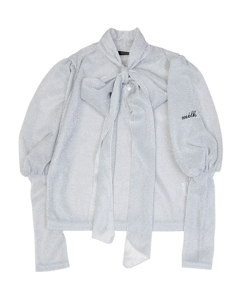 MILK（ミルク）の「ラメ Ribbon トップス（シャツ/ブラウス・レディース・A/C・FREE）」の3枚目の写真