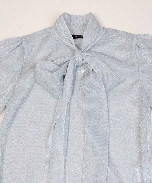MILK（ミルク）の「ラメ Ribbon トップス（シャツ/ブラウス・レディース・A/C・FREE）」の11枚目の写真