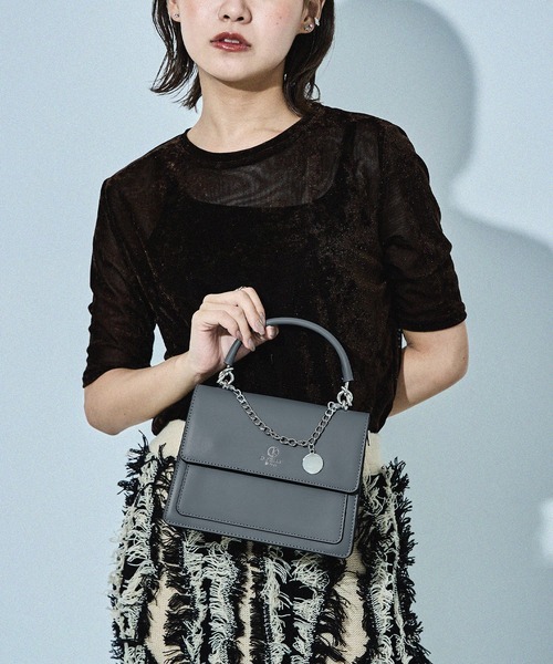 専用☆バッグ2点☆ジョリーフルール セール】チェーンモチーフ2wayハンドバッグ ミニバッグ レディース