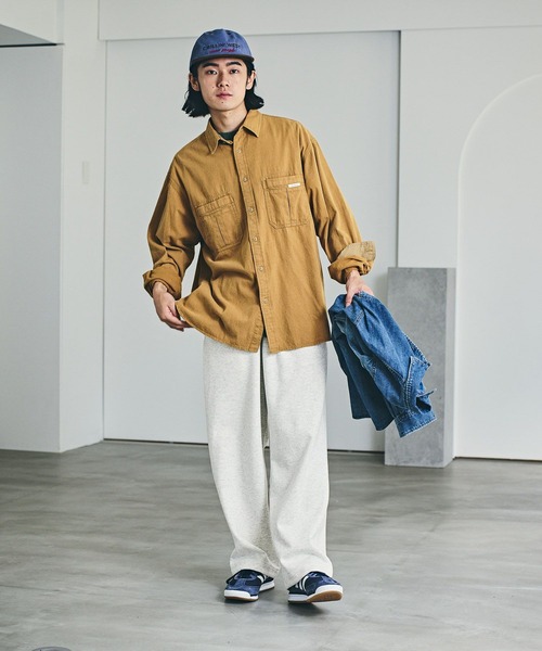 BAYFLOW（ベイフロー）の「バイカラーフラットロゴCAP（キャップ・メンズ・オフホワイト/サックスブルー/ベージュ・FREE）」の12枚目の写真