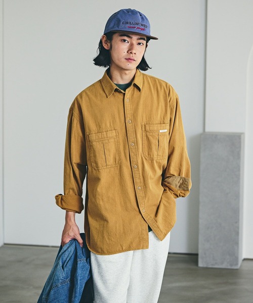 BAYFLOW（ベイフロー）の「バイカラーフラットロゴCAP（キャップ・メンズ・オフホワイト/サックスブルー/ベージュ・FREE）」の14枚目の写真