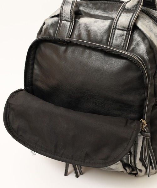 セール】ABETTOR ヴィンテージ加工フェイクレザーDAYBAG（バックパック