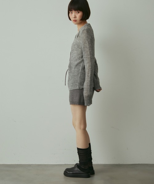rib knit short pants / リブニットショートパンツ（その他パンツ