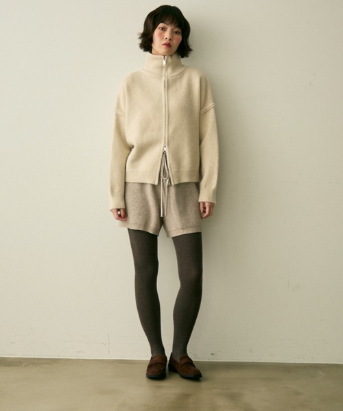 full/fill.（フルフィル）の「rib knit short pants / リブニットショートパンツ（その他パンツ・レディース・アイボリー/グレー・FREE）」の18枚目の写真