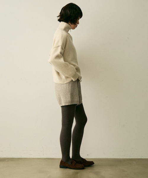 full/fill.(フルフィル)の「rib knit short pants / リブニットショートパンツ(その他パンツ・レディース・アイボリー/グレー・FREE)」の19枚目の写真