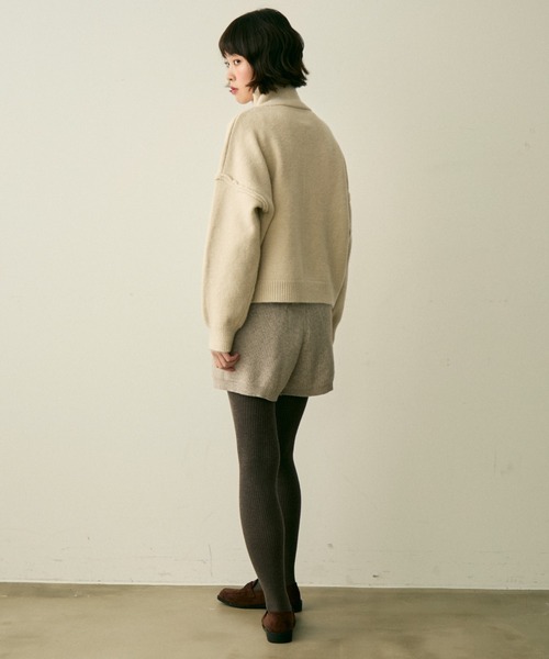 full/fill.（フルフィル）の「rib knit short pants / リブニットショートパンツ（その他パンツ・レディース・アイボリー/グレー・FREE）」の20枚目の写真