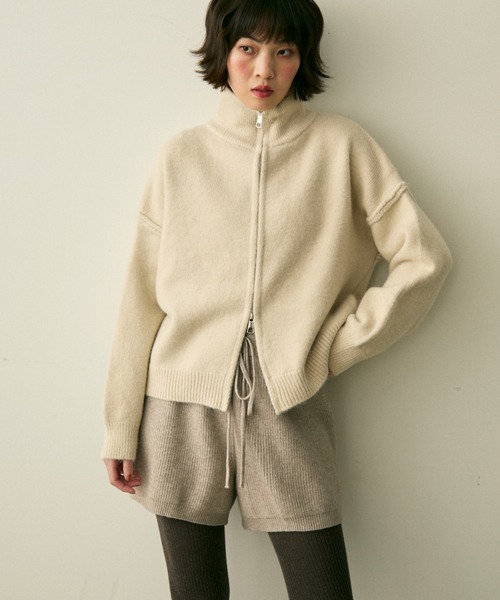 full/fill.（フルフィル）の「rib knit short pants / リブニットショートパンツ（その他パンツ・レディース・アイボリー/グレー・FREE）」の21枚目の写真
