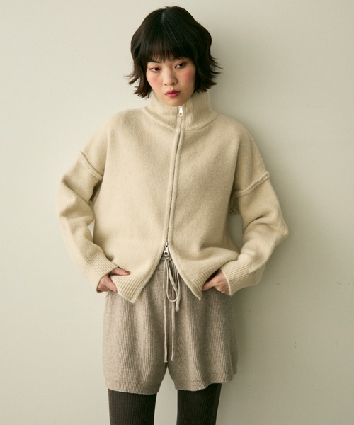 rib knit short pants / リブニットショートパンツ（その他パンツ