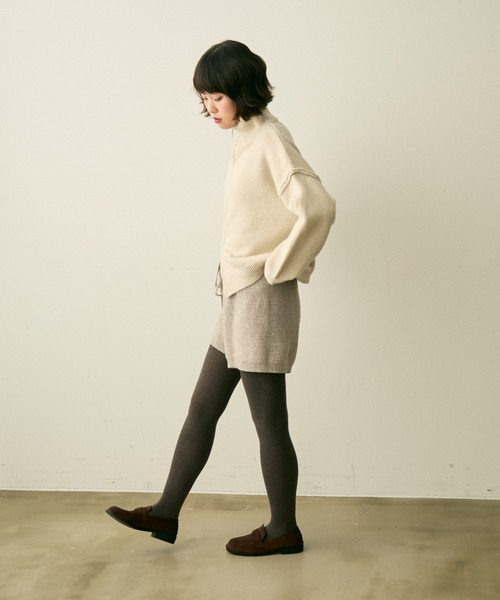 rib knit short pants / リブニットショートパンツ（その他パンツ