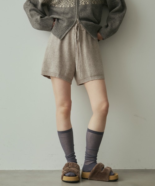apricot_aineページ rib knit short pants / リブニットショートパンツ（その他パンツ