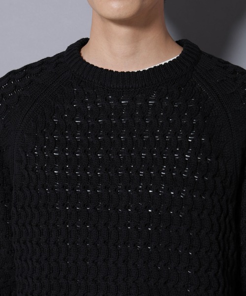 セール】ヴァーグケーブルラグランニット（ニット/セーター）｜NANO