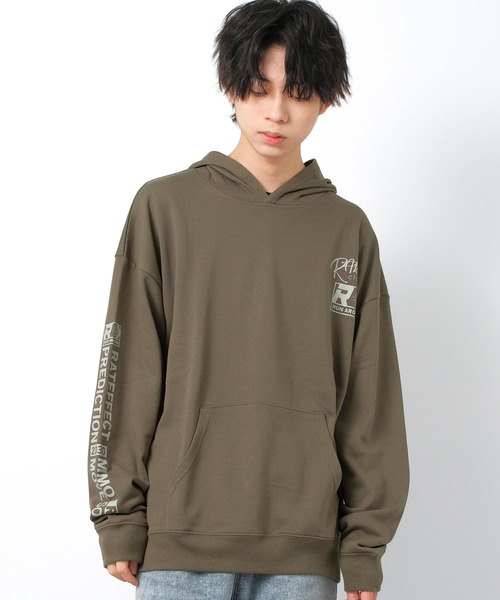 RAT EFFECT(ラットエフェクト)の「【裏毛】MOVE SOULスーパーBIGフーディートレーナー(パーカー・キッズ・カーキ/オートミール/ブラック・170/160/150/140/130)」の3枚目の写真