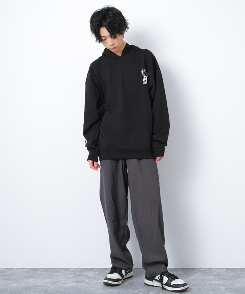 RAT EFFECT(ラットエフェクト)の「【裏毛】MOVE SOULスーパーBIGフーディートレーナー(パーカー・キッズ・カーキ/オートミール/ブラック・170/160/150/140/130)」の4枚目の写真