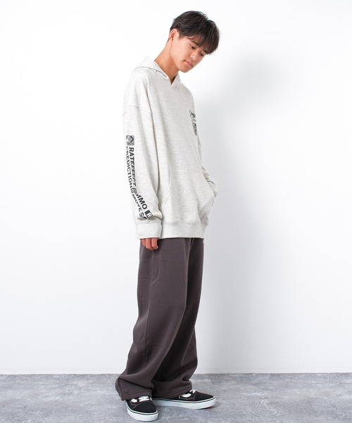 RAT EFFECT(ラットエフェクト)の「【裏毛】MOVE SOULスーパーBIGフーディートレーナー(パーカー・キッズ・カーキ/オートミール/ブラック・170/160/150/140/130)」の8枚目の写真