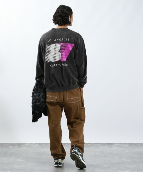 BAYFLOW（ベイフロー）の「SUNSETバックプリントプルオーバー（Tシャツ/カットソー・メンズ・チャコール/オフホワイト/ダークグレー/レッド/ブルー・LARGE/MEDIUM）」の11枚目の写真