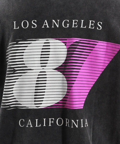 BAYFLOW（ベイフロー）の「SUNSETバックプリントプルオーバー（Tシャツ/カットソー・メンズ・チャコール/オフホワイト/ダークグレー/レッド/ブルー・LARGE/MEDIUM）」の14枚目の写真