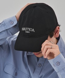 NAUTICA(�m�[�e�B�J)�́yNAUTICA�z�m�[�e�B�J PE TWILL CAP �|���G�X�e���c�C���@6P�L���b�v �@�t�����g���S NT154(�L���b�v)