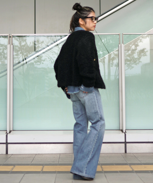 EVERYDAY I LIKE.（エヴリディアイライク）の「*ニットジャケット（その他アウター・レディース・ブラック・FREE）」の8枚目の写真