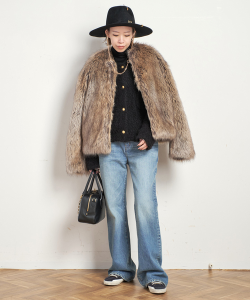 EVERYDAY I LIKE.（エヴリディアイライク）の「*ニットジャケット（その他アウター・レディース・ブラック・FREE）」の9枚目の写真