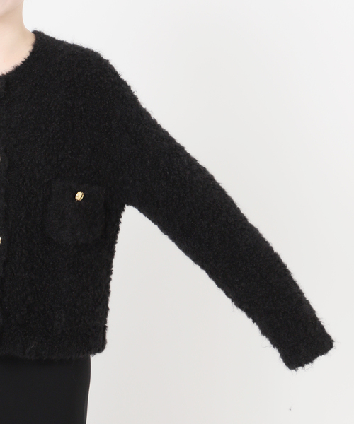 EVERYDAY I LIKE.（エヴリディアイライク）の「*ニットジャケット（その他アウター・レディース・ブラック・FREE）」の16枚目の写真