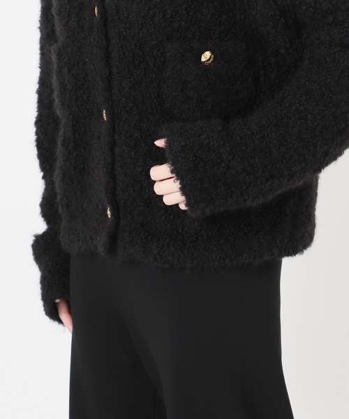 EVERYDAY I LIKE.（エヴリディアイライク）の「*ニットジャケット（その他アウター・レディース・ブラック・FREE）」の17枚目の写真