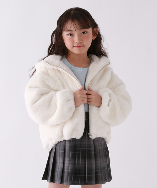 セール】【10C REPIPI】モコモコファーフーディ（ライダースジャケット