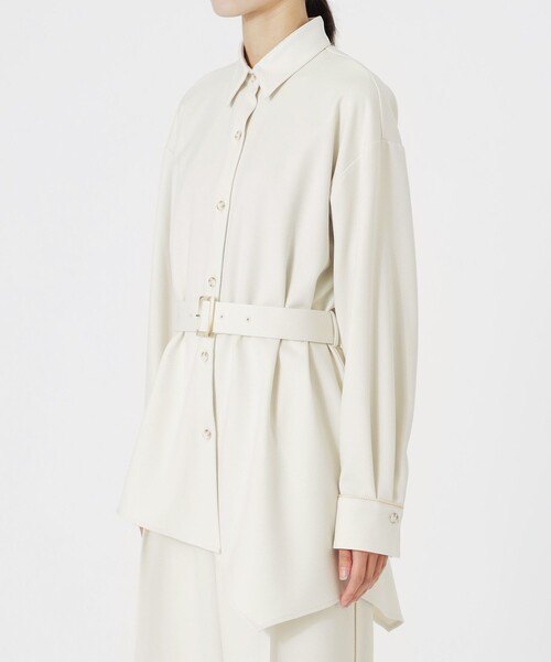 LOVELESS（ラブレス）の「アシンメトリーシャツアウター（シャツ/ブラウス・レディース・オフホワイト/グレー系その他2/ライトグリーン・36/34）」の18枚目の写真