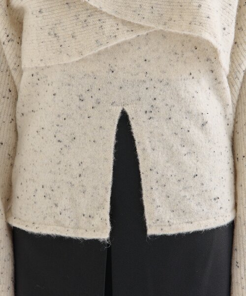 mystic（ミスティック）の「【今すぐお届け可能◎前後2WAY仕様】クロスニットスリットキャミSET（ニット/セーター・レディース・ライトグレー/ベージュ/グレー/アイボリー・FREE）」の9枚目の写真