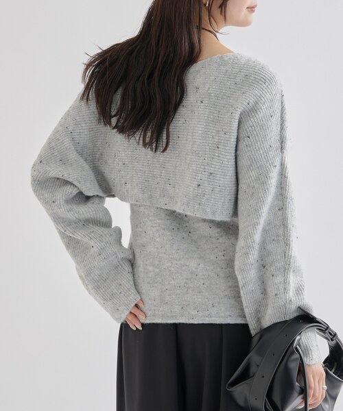 ★完売品★the shishikui キャミニット チャコールグレー セール】【12.12(FRI)～12.14(SUN)限定価格/前後2WAY仕様！】クロス