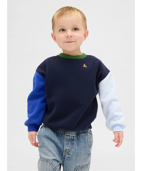 GAP(ギャップ)の「ヴィンテージソフト カラーブロック スウェットシャツ (幼児・ベビー)(スウェット・キッズ・ブルー/ナチュラル/その他・80cm/110cm/105cm/100cm/95cm/90cm/70cm)」の2枚目の写真