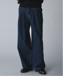 Regen Glanz([QOc)2tuck wide straight denim pants/c[^bNChXg[gfjpc(fjpc)