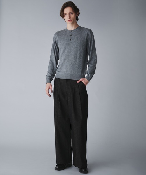 Regen Glanz（レーゲングランツ）の「2tuck wide straight denim pants/ツータックワイドストレートデニムパンツ（デニムパンツ・メンズ・ブラック/インディゴブルー・LARGE/SMALL/MEDIUM）」の22枚目の写真