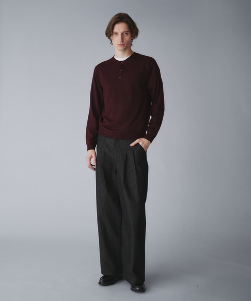 Regen Glanz（レーゲングランツ）の「2tuck wide straight denim pants/ツータックワイドストレートデニムパンツ（デニムパンツ・メンズ・ブラック/インディゴブルー・LARGE/SMALL/MEDIUM）」の17枚目の写真