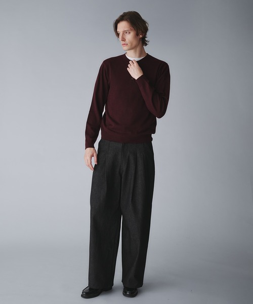 Regen Glanz（レーゲングランツ）の「2tuck wide straight denim pants/ツータックワイドストレートデニムパンツ（デニムパンツ・メンズ・ブラック/インディゴブルー・LARGE/SMALL/MEDIUM）」の18枚目の写真
