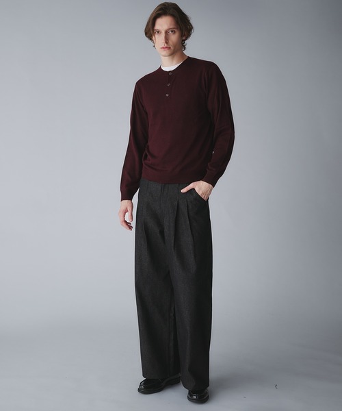 Regen Glanz（レーゲングランツ）の「2tuck wide straight denim pants/ツータックワイドストレートデニムパンツ（デニムパンツ・メンズ・ブラック/インディゴブルー・LARGE/SMALL/MEDIUM）」の21枚目の写真