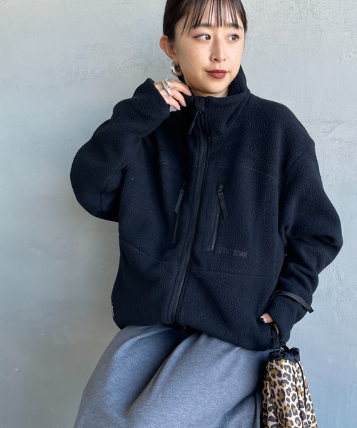 MARMOT（マーモット）の「[Marmot/マーモット] POLARTEC COMPASS ワンポイント刺繍フリースジャケット（その他アウター・レディース・ブラウン/ブラック・S/M/L）」の6枚目の写真