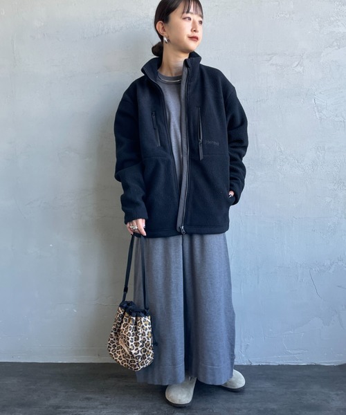 MARMOT（マーモット）の「[Marmot/マーモット] POLARTEC COMPASS ワンポイント刺繍フリースジャケット（その他アウター・レディース・ブラウン/ブラック・S/M/L）」の4枚目の写真