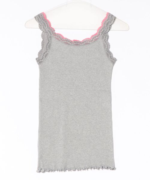 Q（キュー）の「バイカラーテレコタンク（タンクトップ・レディース・ブラック/パープル/ライトグレー・MEDIUM）」の4枚目の写真