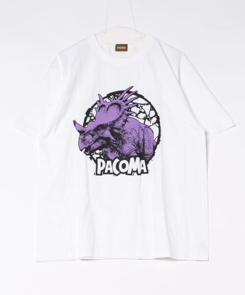 ARCHIVER(アーカイバ)の「【RES】【PaCoMa/パコマ】Styraco saurus TEE (ADULT)(Tシャツ/カットソー・メンズ・オフホワイト・LARGE)」の1枚目の写真