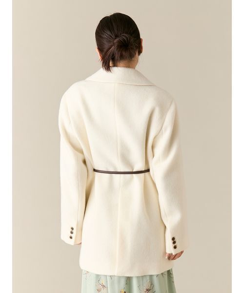 LILY BROWN（リリーブラウン）の「ベルト付きシャギーオーバー